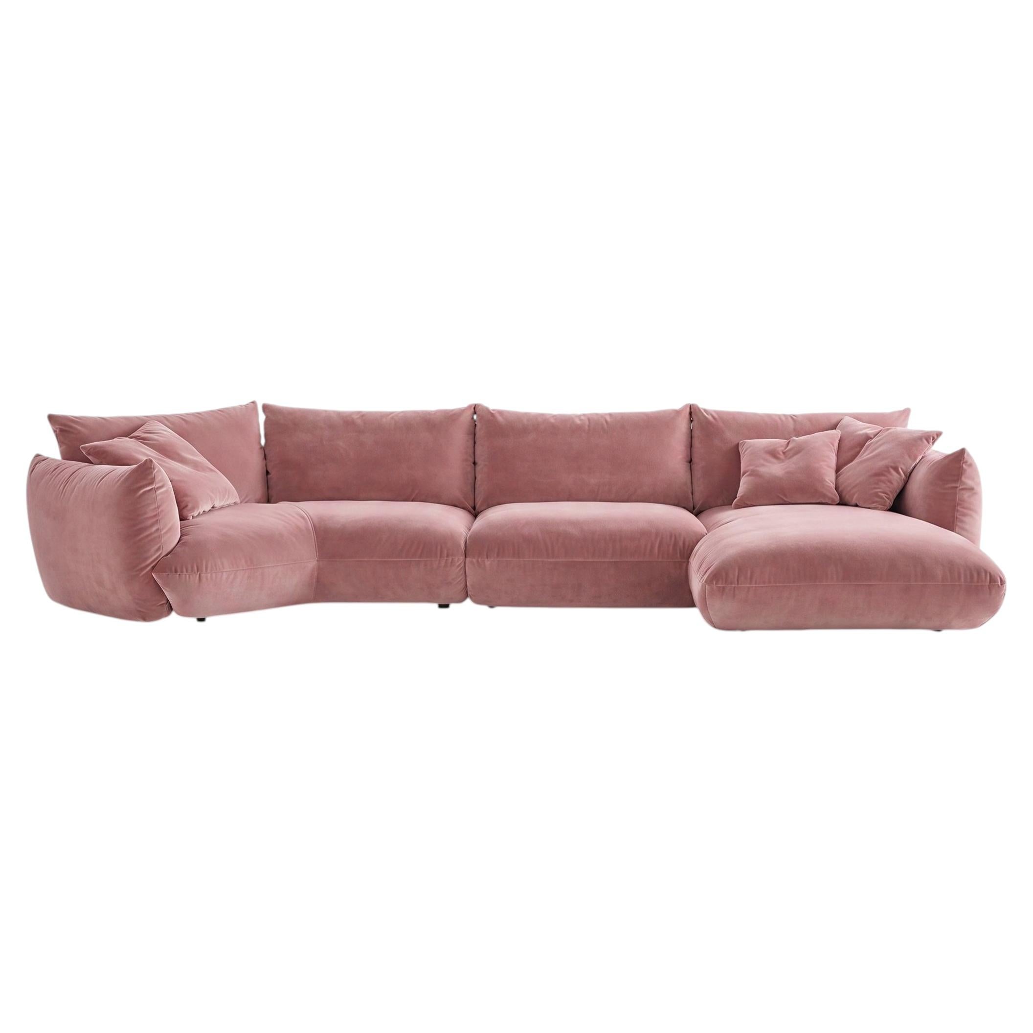 Luxury Italian Contemporary Fabric Sofa Mogg Alba by Studio Nove.3 - V33