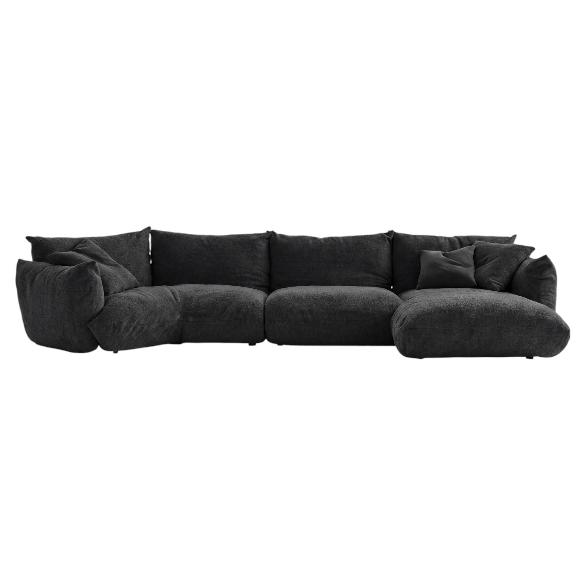 Luxury Italian Contemporary Fabric Sofa Mogg Alba by Studio Nove.3 - V39
