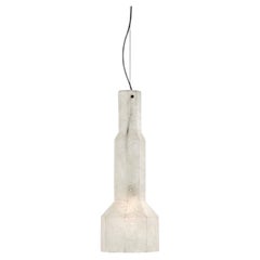 Luxuriöse italienische Pendelleuchte aus Glas und Kunstharz „Mogg Hiver Small“ im Design von Debonademeo
