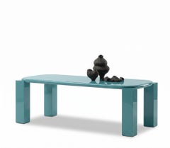 Table de salle à manger italienne de luxe Mogg Hero - Alain Gilles, laquée RAL 6034 - 240 cm
