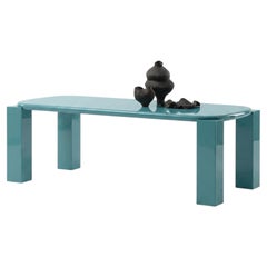 Table de salle à manger italienne de luxe Mogg Hero - Alain Gilles, laquée RAL 6034 - 240 cm