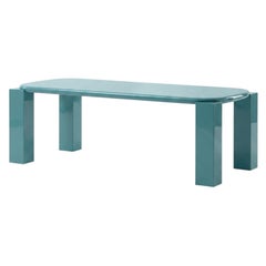 Table de salle à manger italienne de luxe Mogg Hero - Alain Gilles, laquée RAL 6034 - 300 cm