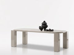 Table de salle à manger italienne de luxe Mogg Hero - Alain Gilles, laquée RAL 7044 - 300 cm
