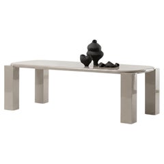 Table de salle à manger italienne de luxe Mogg Hero - Alain Gilles, laquée RAL 7044 - 300 cm