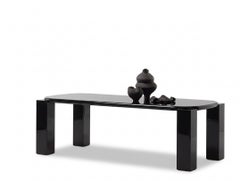 Tavolo da pranzo italiano di lusso Mogg Hero - Alain Gilles laccato RAL 9017 - 300 cm