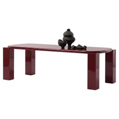 Italienischer Luxus-Esstisch „Mogg Hero“ – Alain Gilles, lackiert in RAL 3004 – 240 cm