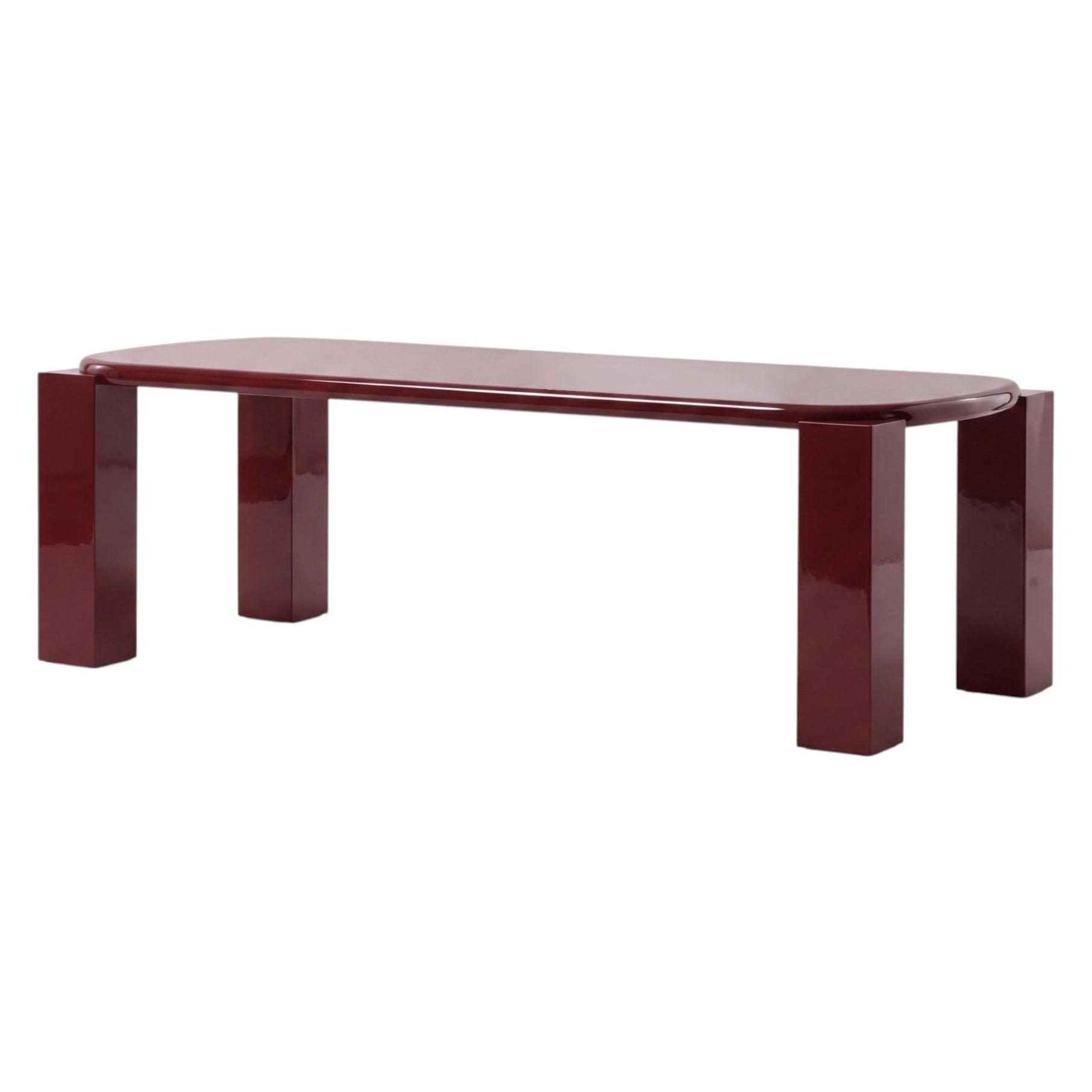 Mesa de comedor italiana de lujo Mogg Hero - Alain Gilles, lacada en RAL3004 - 300 cm