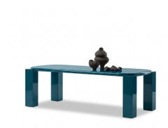 Luxury Italian Dining Table Mogg Hero - Alain Gilles Lacquered RAL5020 - 300cm