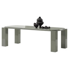 Luxury Italian Dining Table Mogg Hero - Alain Gilles Lacquered RAL7033 - 240cm