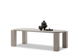 Mesa de comedor italiana de lujo Mogg Hero - Alain Gilles RAL7044 Fabricada en Italia 300 cm