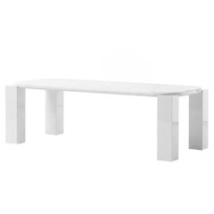 Tavolo da pranzo italiano di lusso Mogg Hero - Alain Gilles, laccato RAL9016, 300 cm