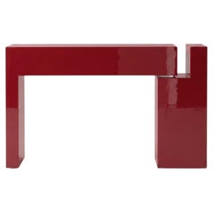 Luxuriöser italienischer lackierter MDF-Konsolentisch „Mogg Berlino“ von Dainelli Studio, RAL 3001