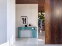 Console di lusso in MDF laccato italiano Mogg Berlino Dainelli Studio RAL 6034
