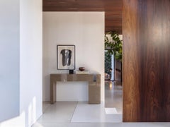 Console di lusso in MDF laccato italiano Mogg Berlino Dainelli Studio RAL 7034
