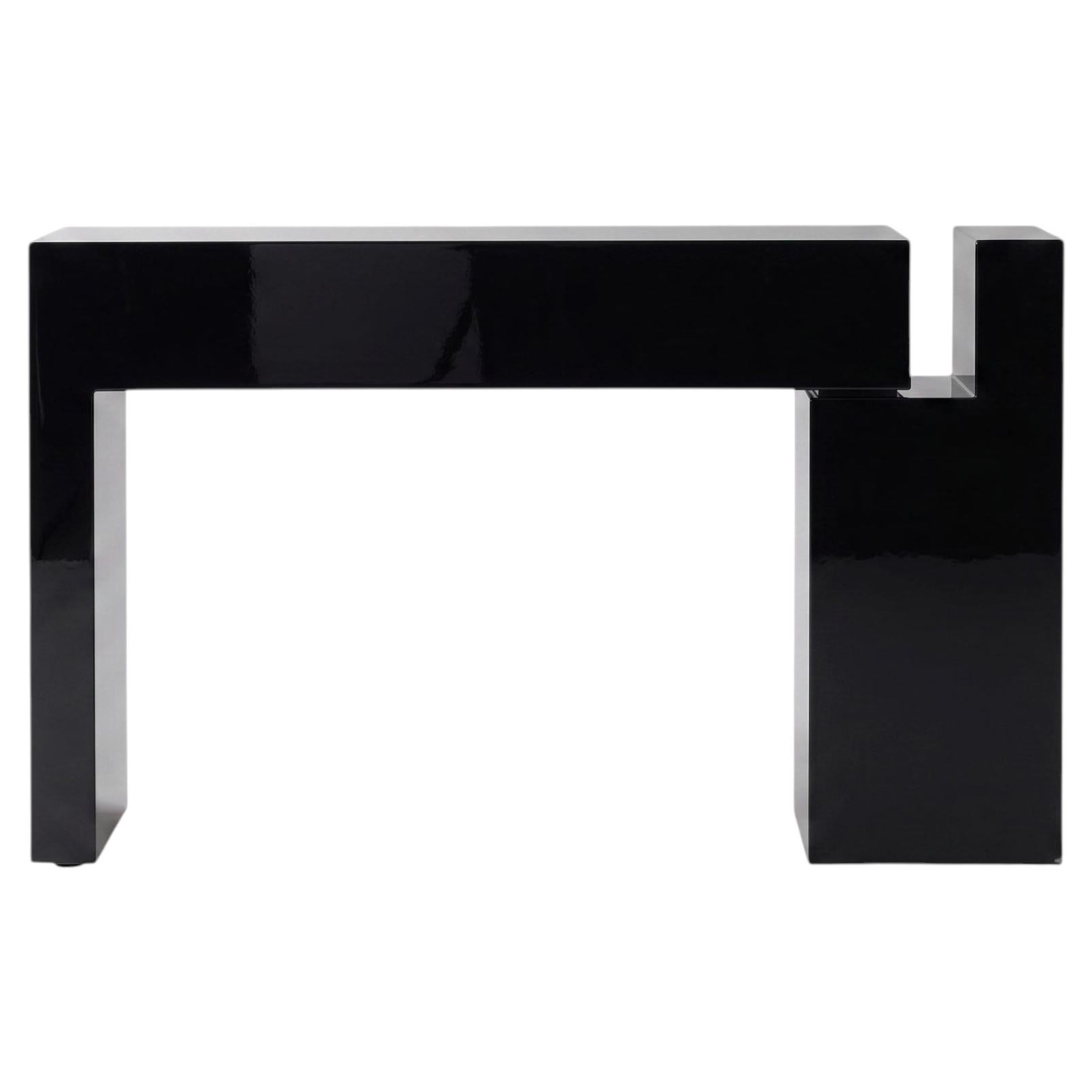 Luxury Italian Lacquered MDF Console Table Mogg Berlino Dainelli Studio RAL 9017