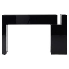 Luxury Italian Lacquered MDF Console Table Mogg Berlino Dainelli Studio RAL 9017