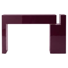 Luxuriöser italienischer Konsolentisch aus lackiertem MDF „Mogg Berlino“ von Dainelli Studio, RAL 3004