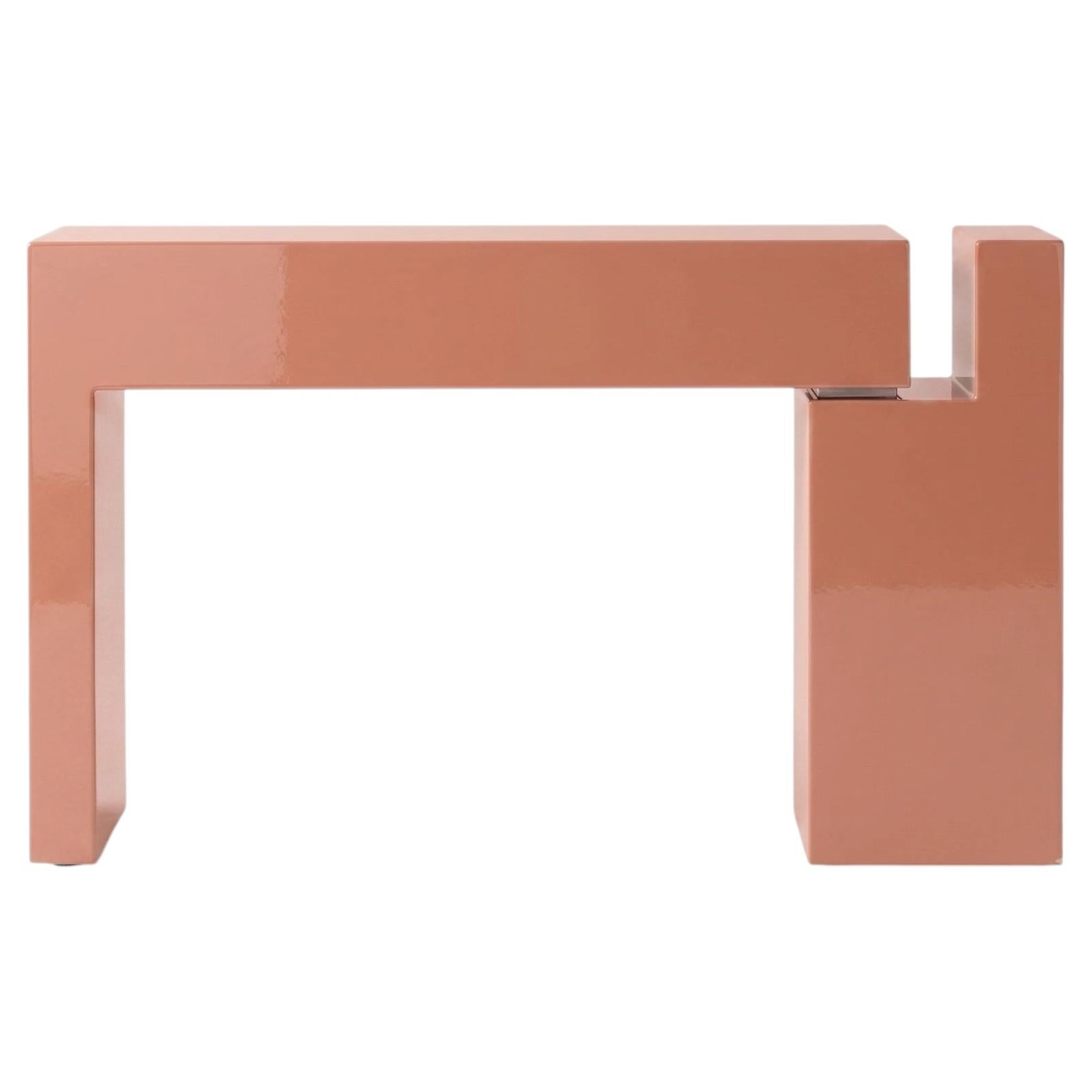 Luxury Italian Lacquered MDF Console Table Mogg Berlino Dainelli Studio RAL3012
