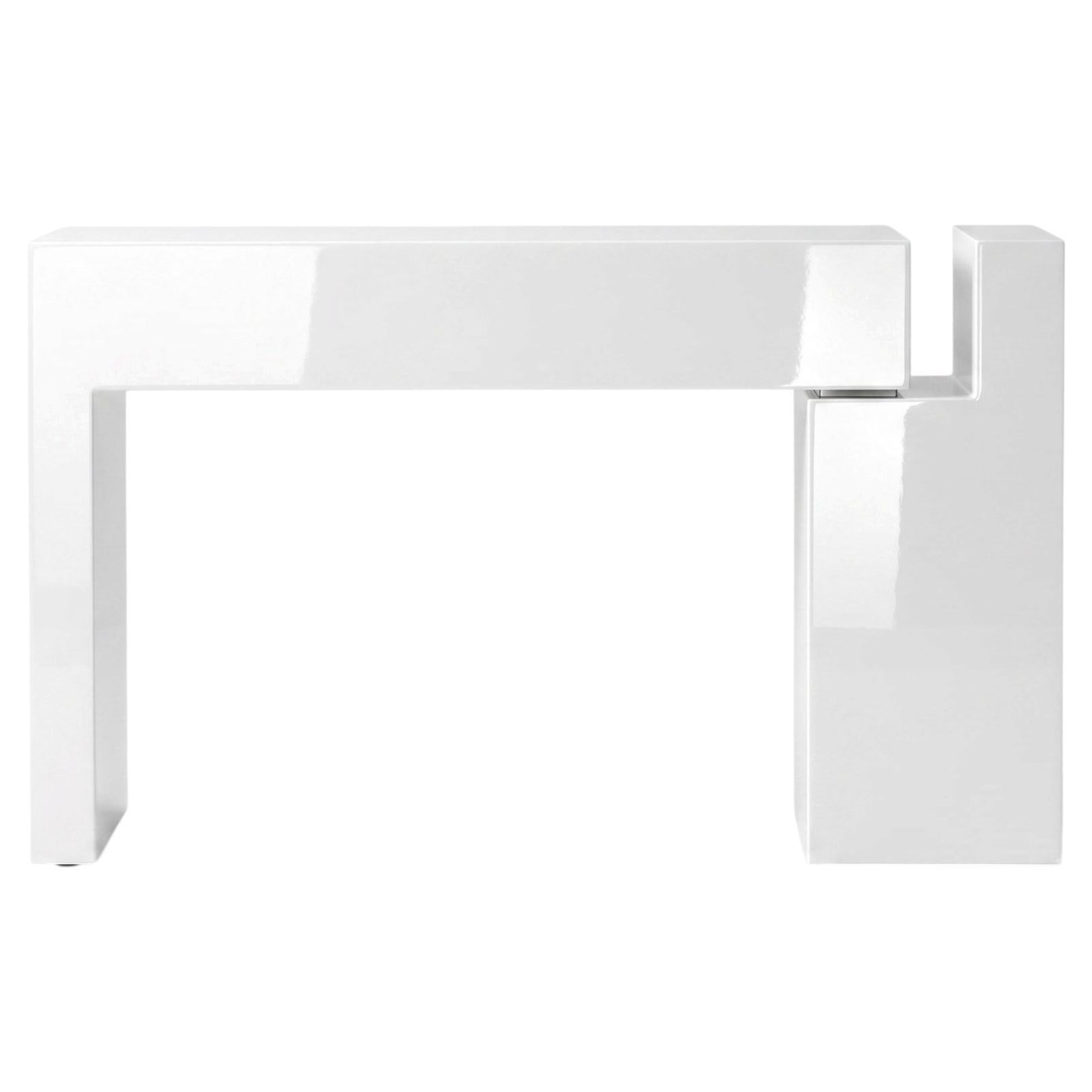 Luxury Italian Lacquered MDF Console Table Mogg Berlino Dainelli Studio RAL9016