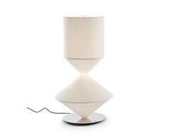 Luxuriöse italienische LED-Stoff-Stehlampe „Mogg Costantina XXL Low“ von Nava+Arosio