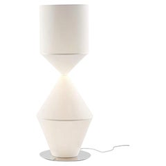 Lámpara de pie italiana de lujo con tela y LED «Mogg Costantina XXL Medium», de Nava+Arosio