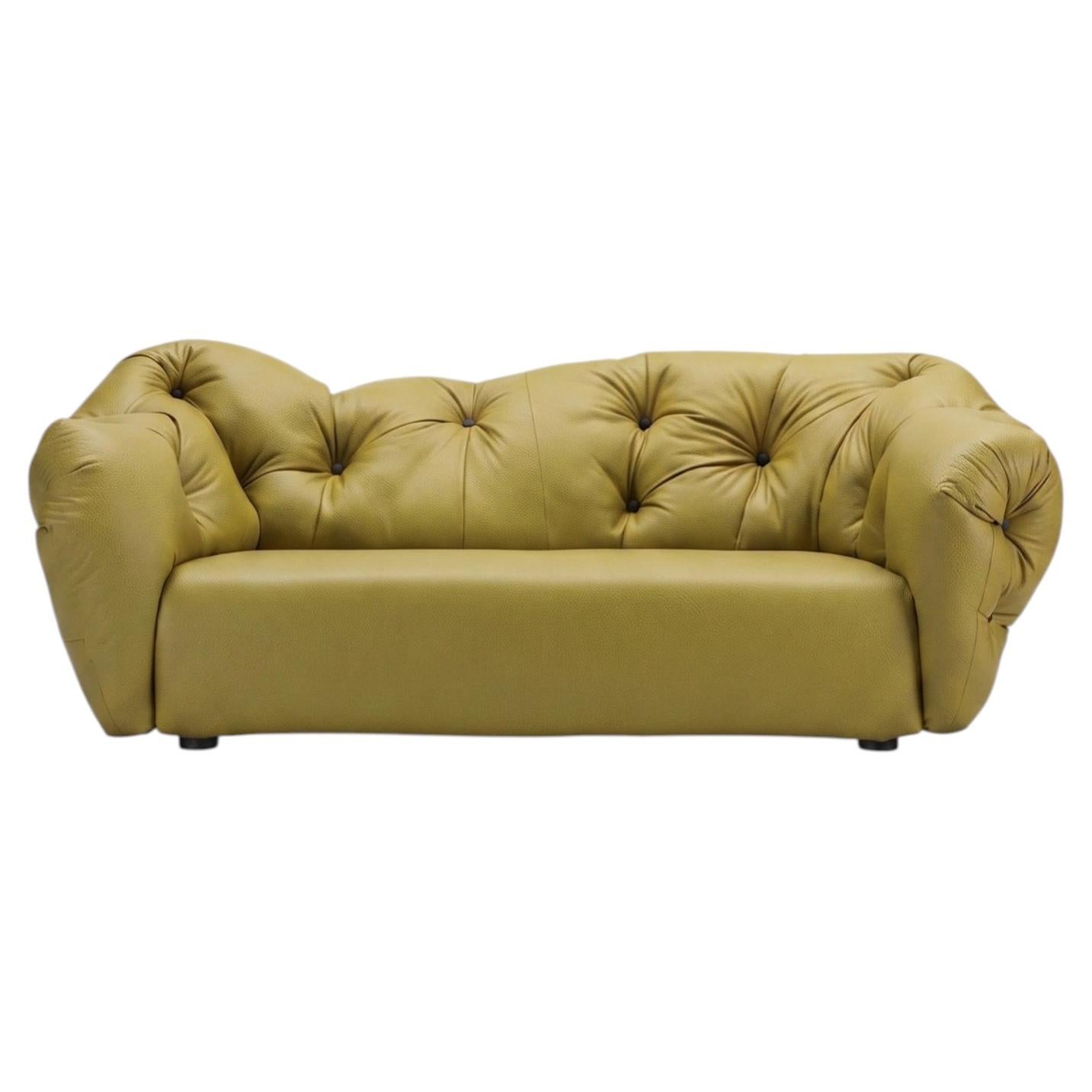 Luxury Italian Lounge Sofa in Leather - Gaetano Pesce for Meritalia Nubola 238cm