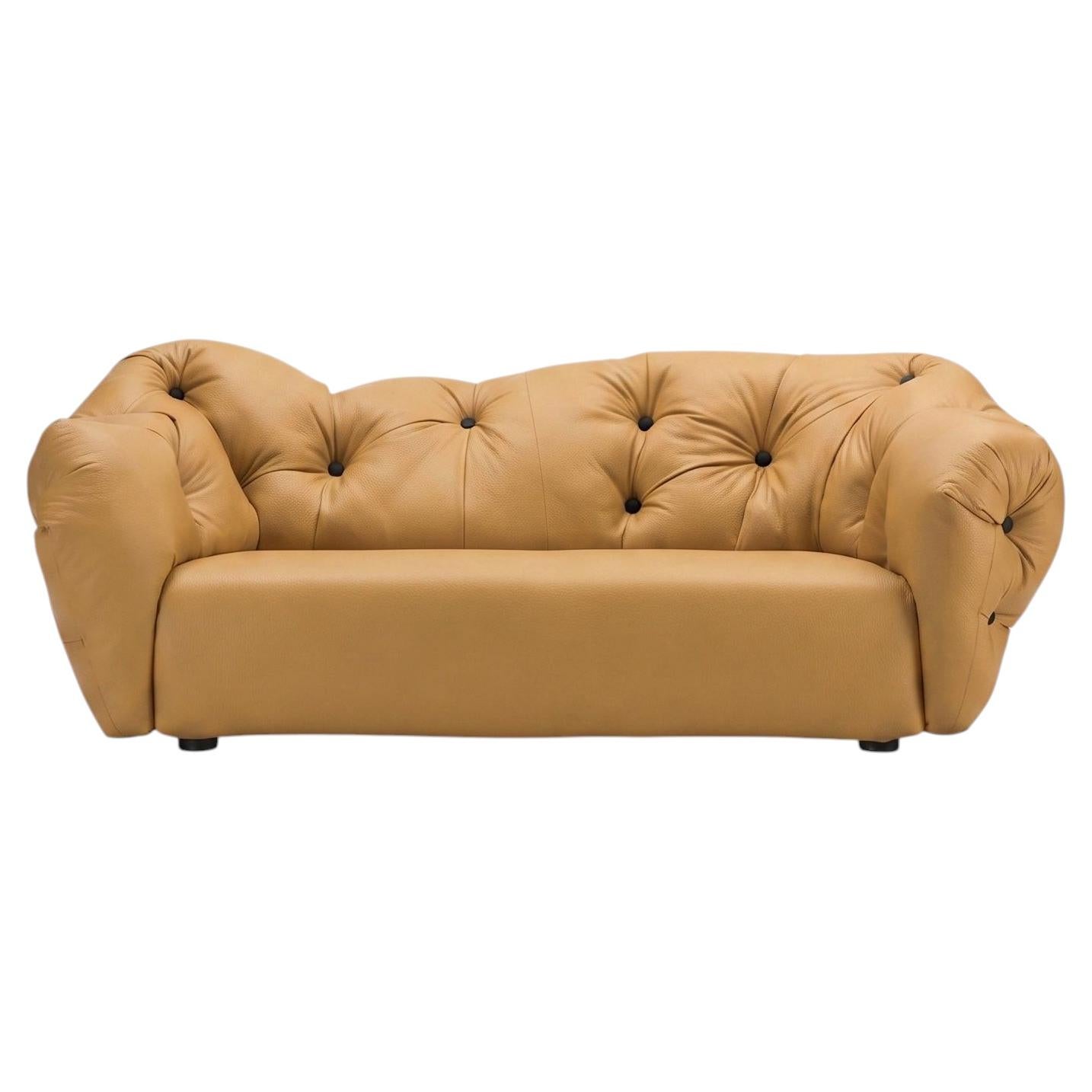 Luxury Italian Lounge Sofa in Leather - Gaetano Pesce for Meritalia Nubola 238cm