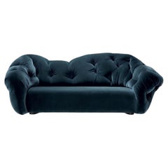 Luxury Italian Lounge Sofa in Velvet - Gaetano Pesce for Meritalia Nubola 238 cm