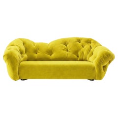Luxuriöses italienisches Lounge-Sofa aus Samt – Gaetano Pesce für Meritalia Nubola – Lime