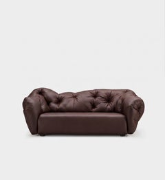 Canapé italien de luxe en cuir - Gaetano Pesce pour Meritalia, modèle Nubola, 277 cm, couleur vin
