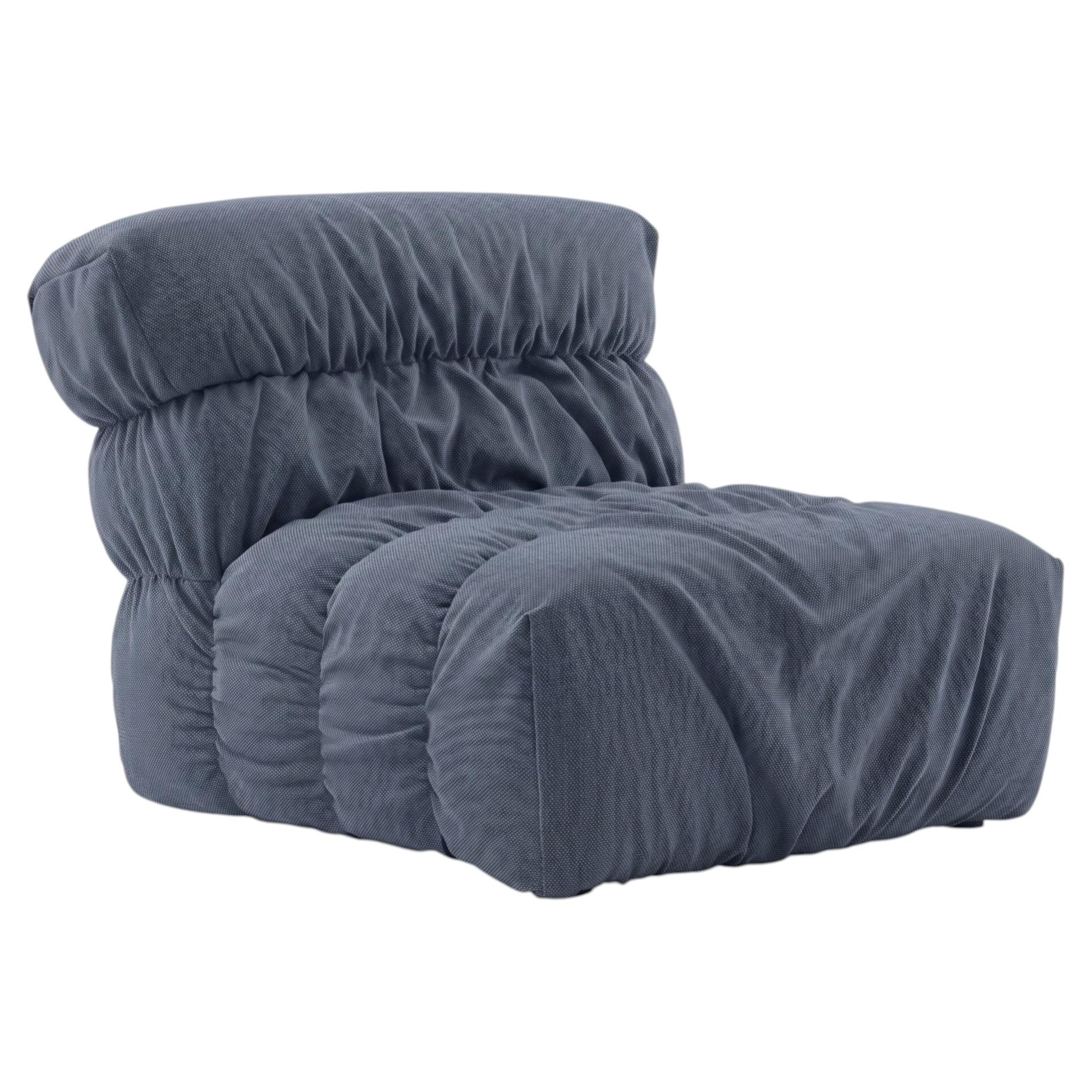 Luxury Italian Upholstered Armchair Mogg Pepla Design Bellavista & Piccini C_09 For Sale