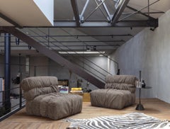 Poltrona imbottita italiana di lusso Mogg Pepla Design Bellavista & Piccini T_64