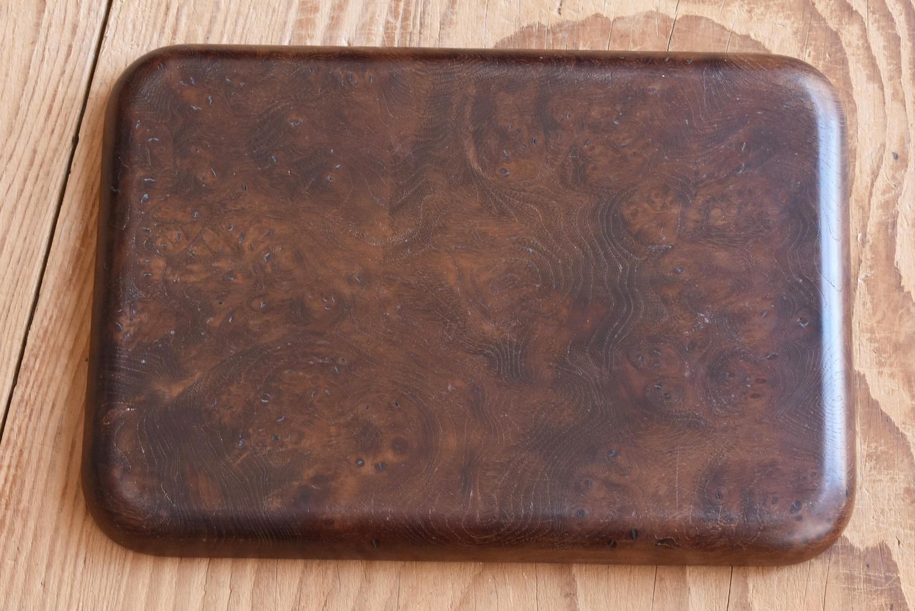 Luxury Japanese Old Trays Made of Mulberry Wood / Vintage Wooden Trays / Showa 10