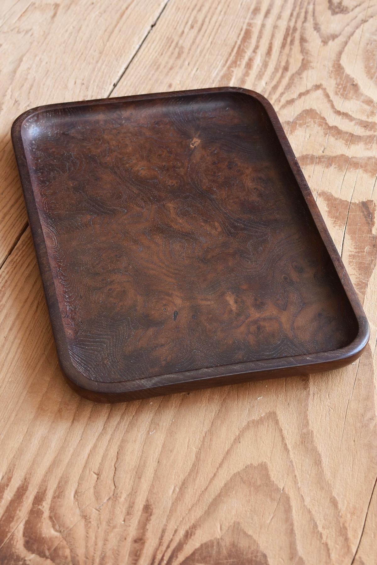 Woodwork Luxury Japanese Old Trays Made of Mulberry Wood / Vintage Wooden Trays / Showa