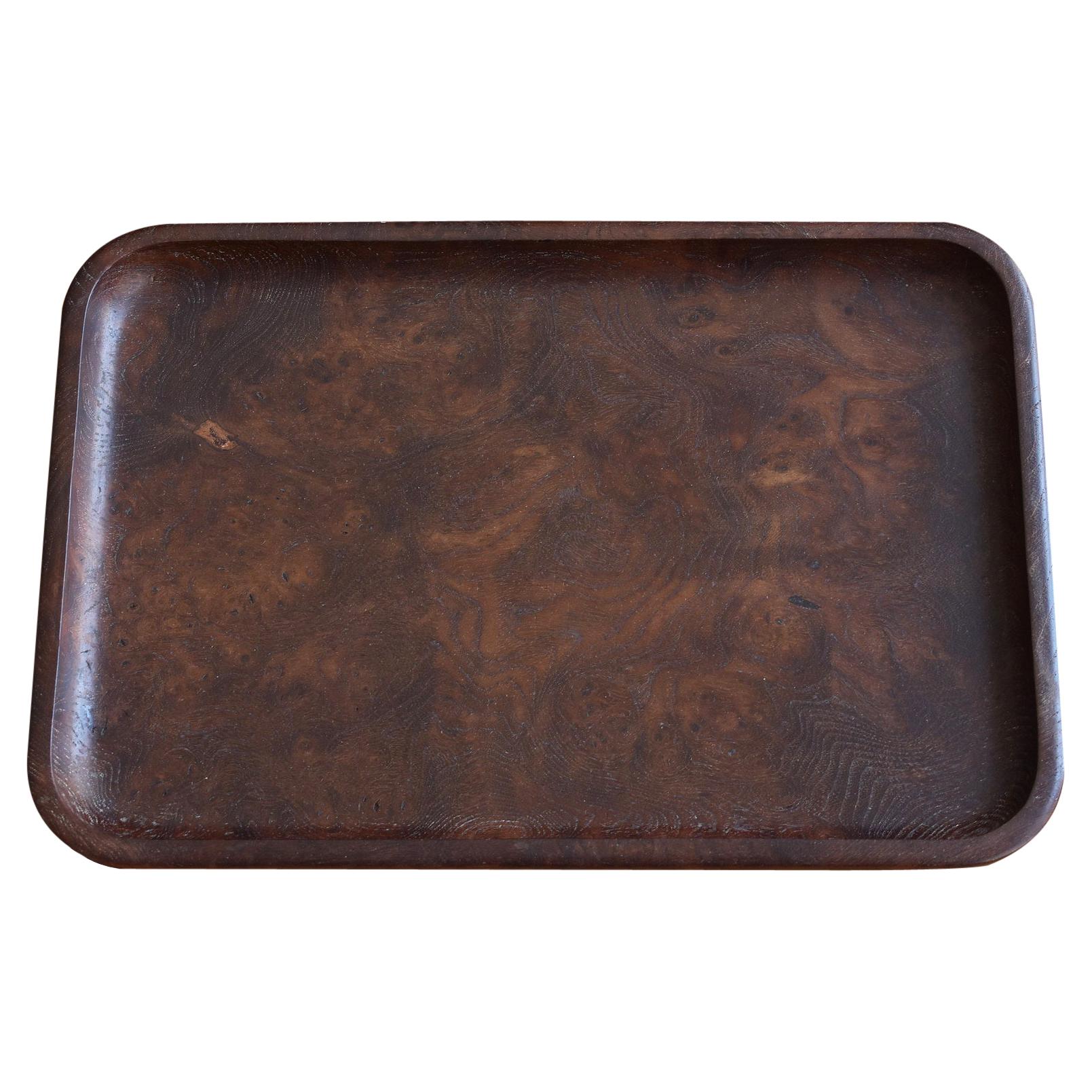 Luxury Japanese Old Trays Made of Mulberry Wood / Vintage Wooden Trays / Showa