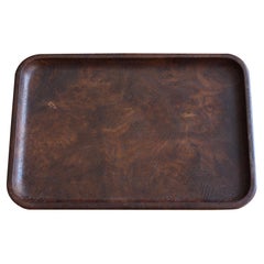 Luxury Japanese Old Trays Made of Mulberry Wood / Antique Wooden Trays / Showa