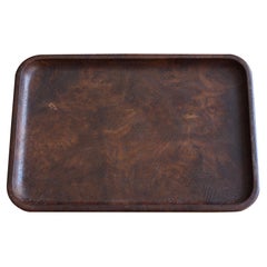 Luxury Japanese Old Trays Made of Mulberry Wood / Vintage Wooden Trays / Showa