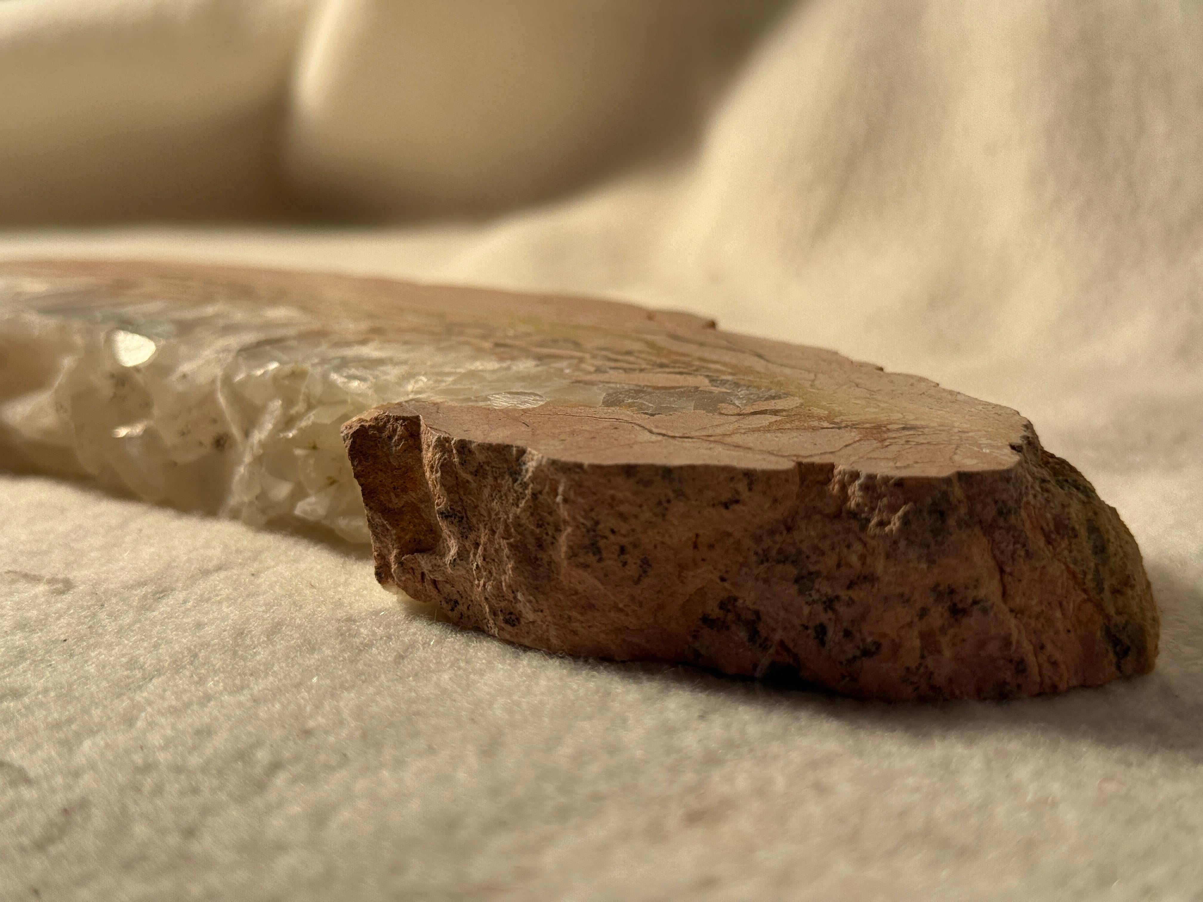 Luxus-Schmuck TRAY Weißer Quarz & Stone Edge Einzigartiges Unikat Design (Poliert) im Angebot