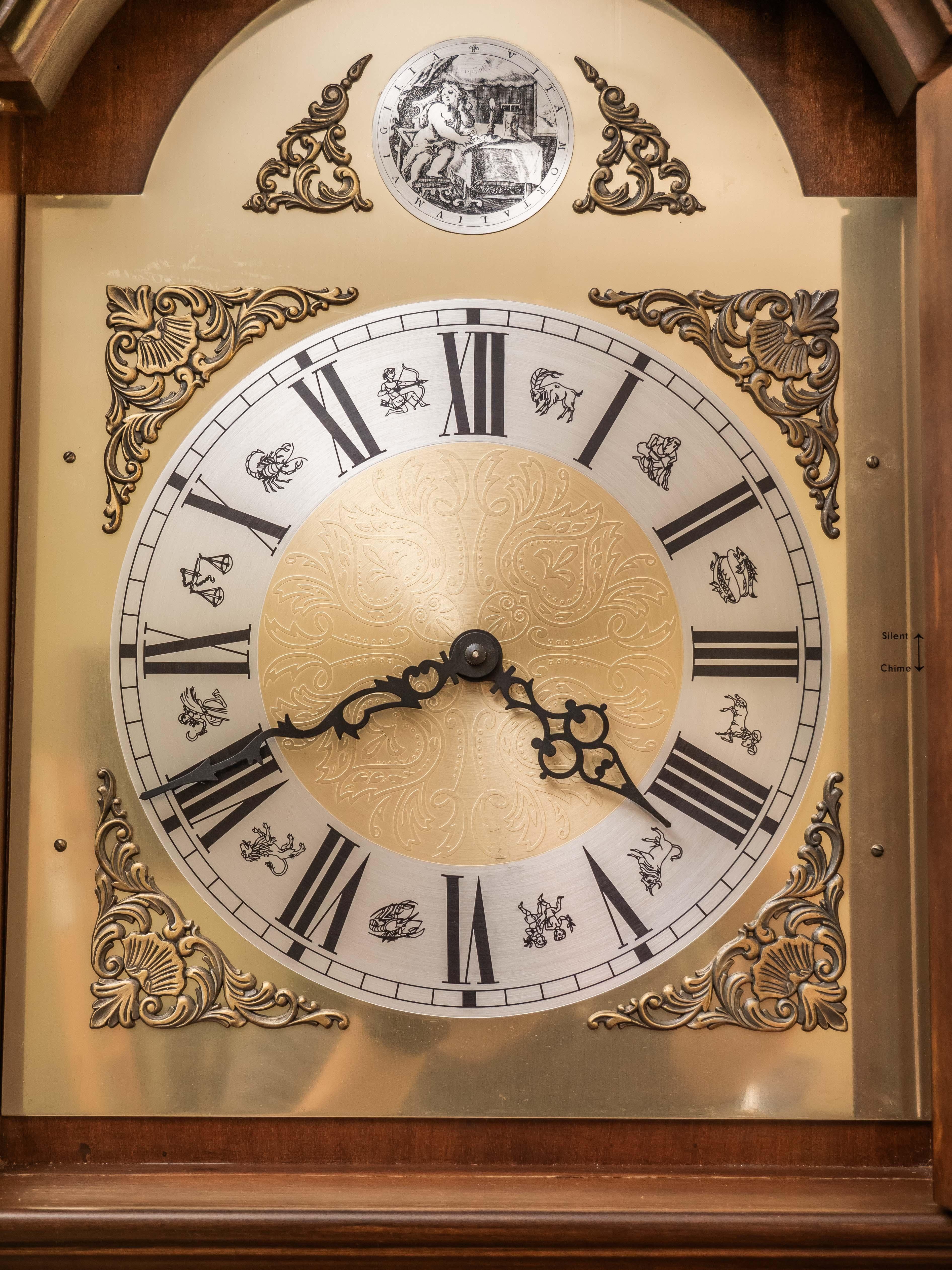 Luxury Kieninger floor clock. Marked For Sale 1
