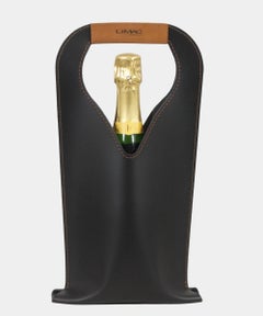 Bolso de cuero de lujo para botellas LEWIN de Limac Design, estilo moderno