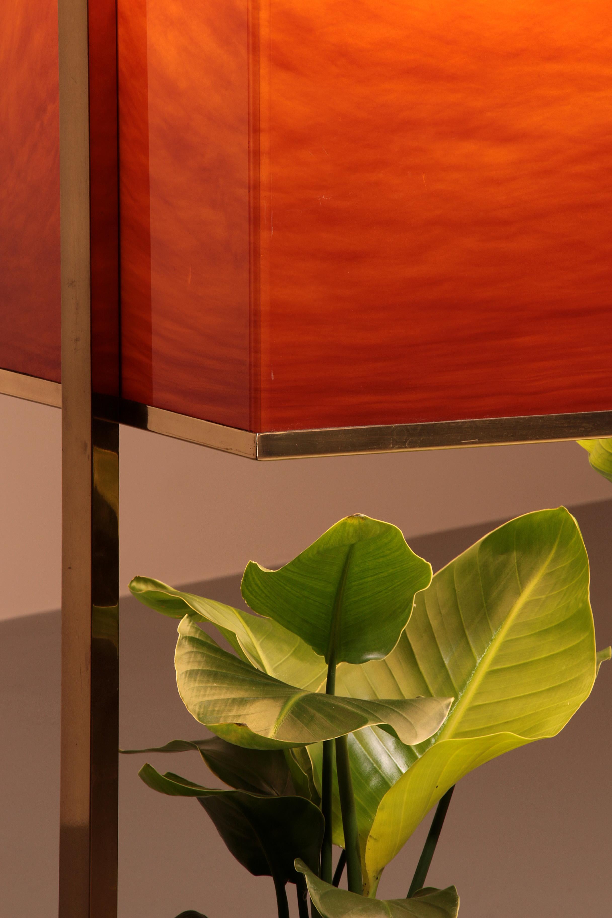 Luxury Lighted Planter on Wheels – Modern Room Divider 1960 Italy 2