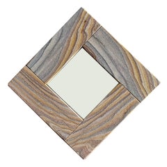 Specchio decorativo di lusso in pietra calcarea Squisito regalo artigianale Joaquín Moll Meddel