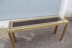 Luxury Liwan's Consolle Roma Design Maison Mercier Freres 1970s Gold Satin Brass
