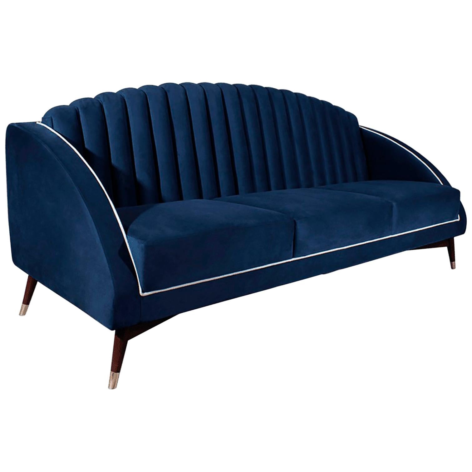 Luxury Marlene Contemporary Modern Velvet Upholstered Living Room Sofa Couch Luxury Marlene Contemporary Modern Velvet Upholstered Living Room Sofa Couch