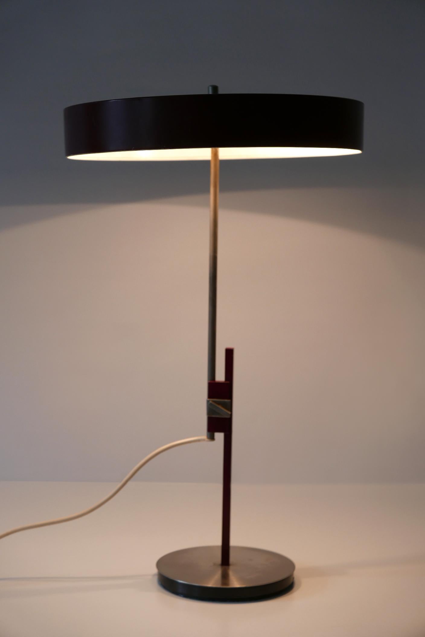 Luxury Mid-Century Modern President Table Lamp by Kaiser Leuchten 1960s Germany 2