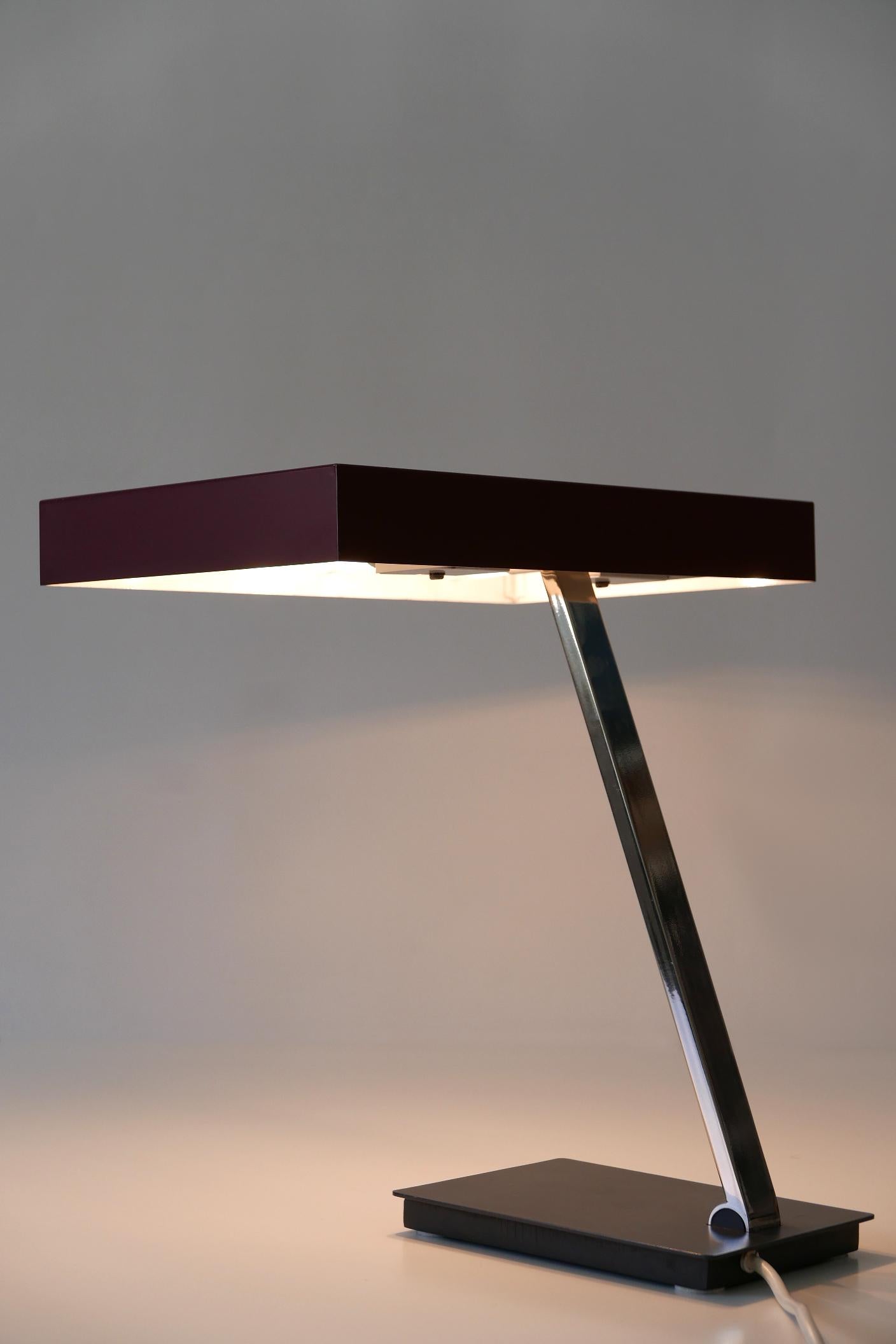 Luxury Mid-Century Modern President Table Lamp by Kaiser Leuchten 1960s Germany For Sale 3