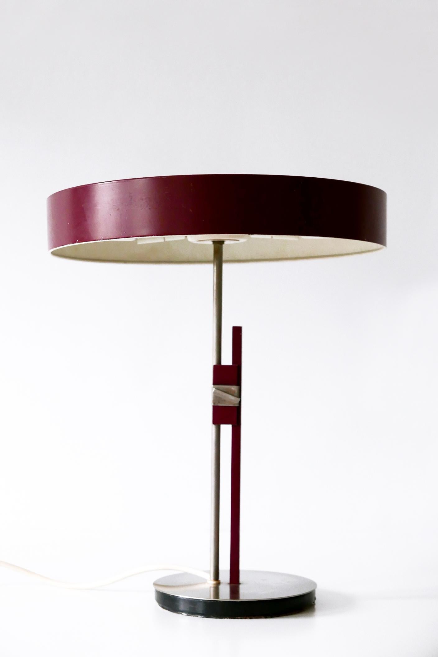 Luxury Mid-Century Modern President Table Lamp by Kaiser Leuchten 1960s Germany 3