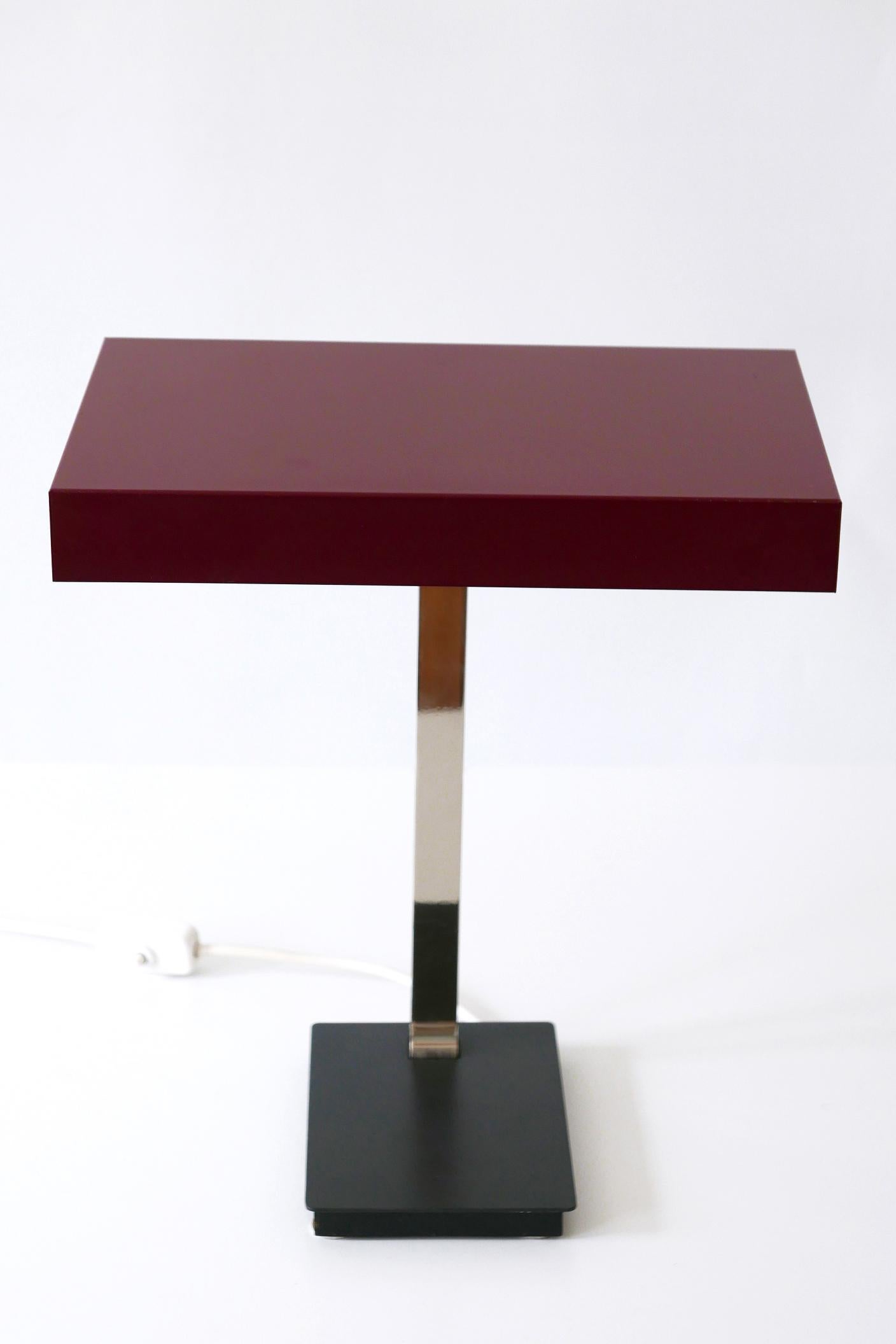 Luxury Mid-Century Modern President Table Lamp by Kaiser Leuchten 1960s Germany For Sale 4