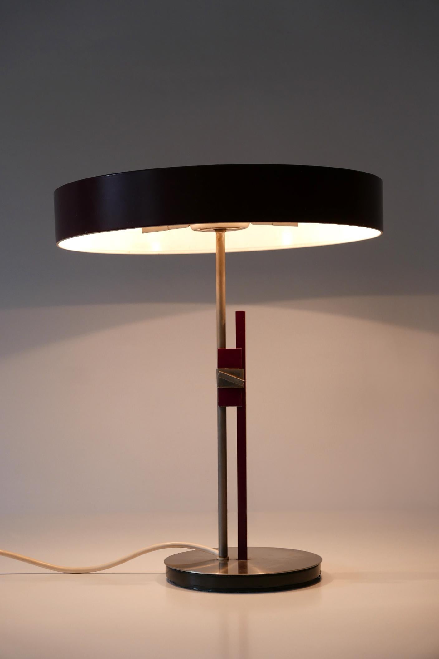 Luxury Mid-Century Modern President Table Lamp by Kaiser Leuchten 1960s Germany 4
