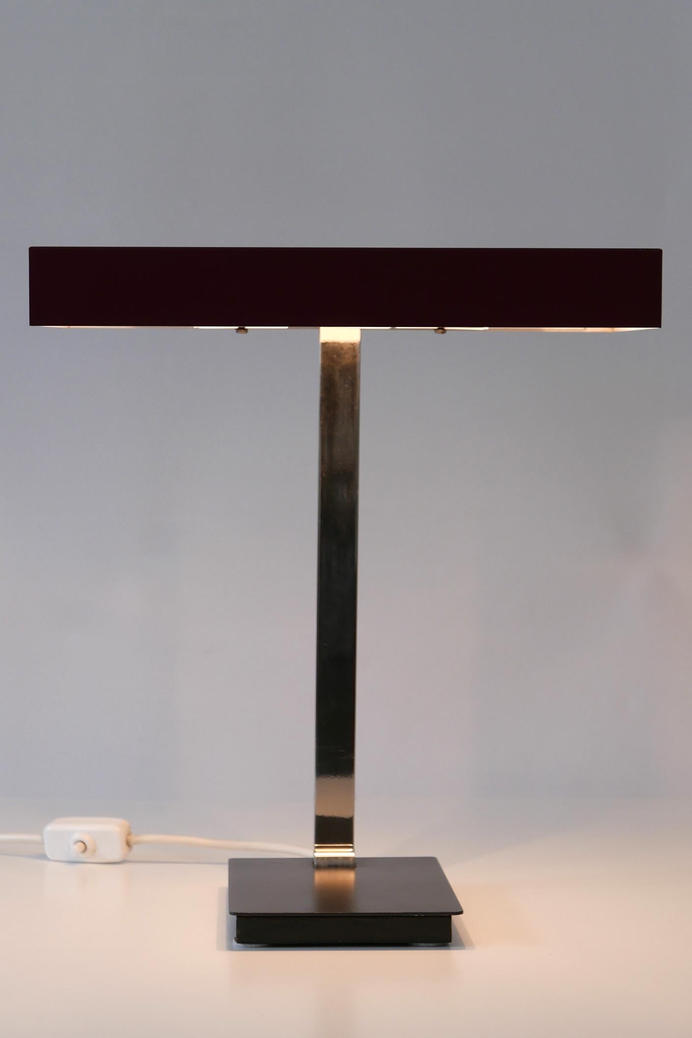 Luxury Mid-Century Modern President Table Lamp by Kaiser Leuchten 1960s Germany For Sale 5